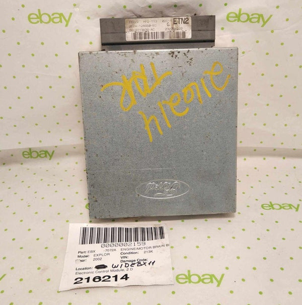 02 FORD EXPLORER Engine/motor Brain Box