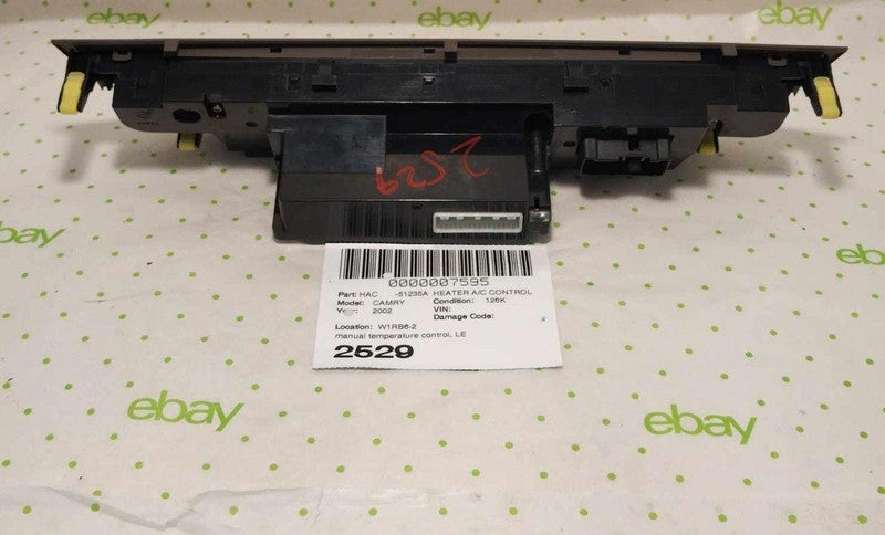 02 03 04 05 06 TOYOTA CAMRY Heater A/c Control