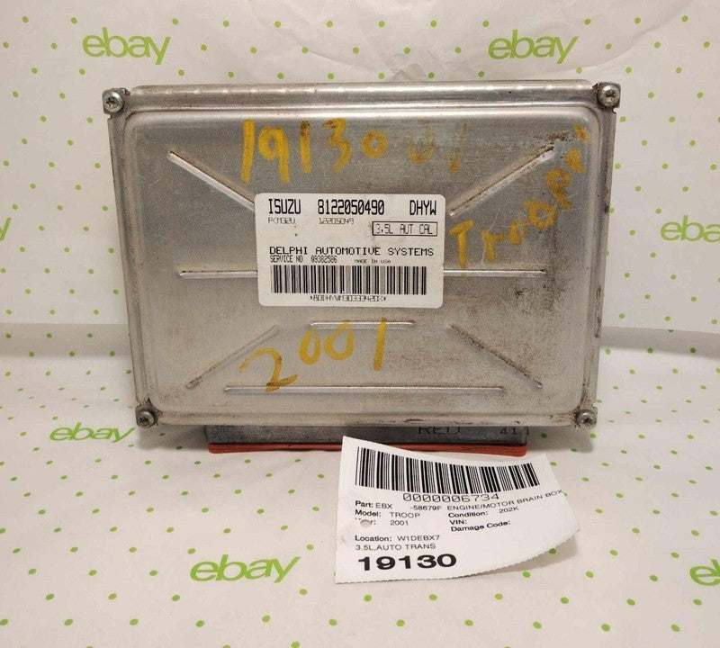 00 01 ISUZU TROOPER Engine/motor Brain Box