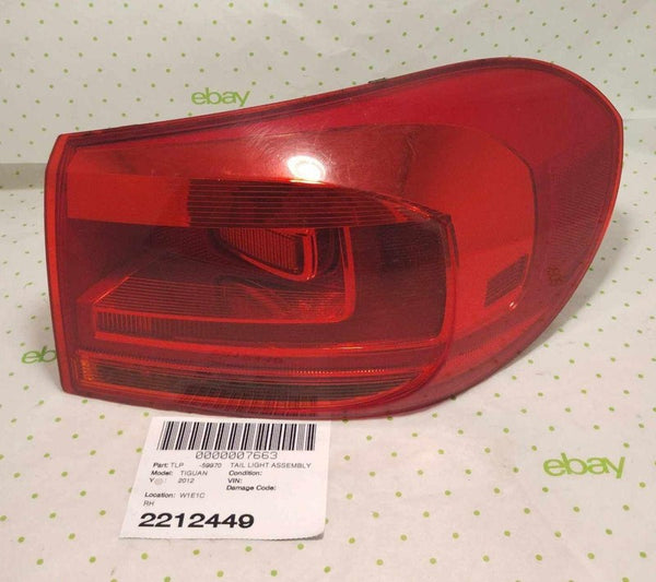 12 13 14 15 16 17 18 VW TIGUAN Tail Light Assembly Right