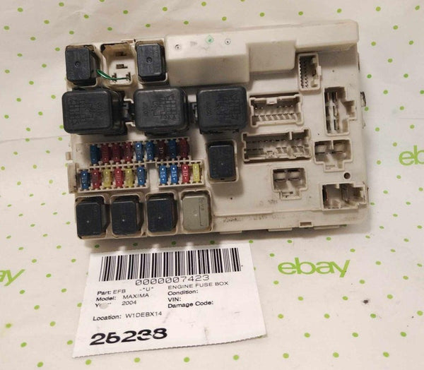 04 NISSAN MAXIMA Engine Fuse Box