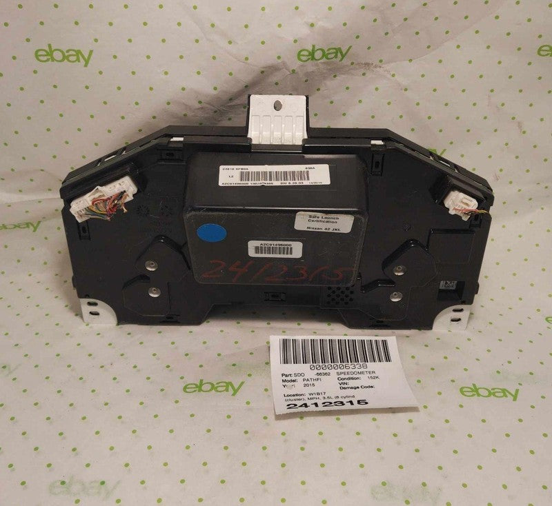 15 NISSAN PATHFINDER Speedometer