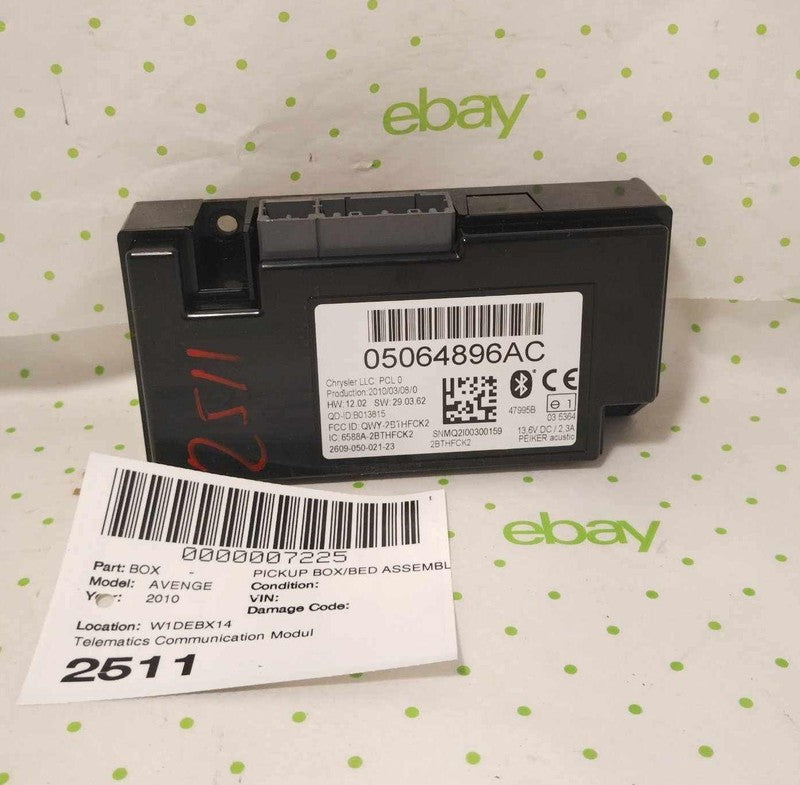 10 DODGE AVENGER Pickup Box/bed Assembly