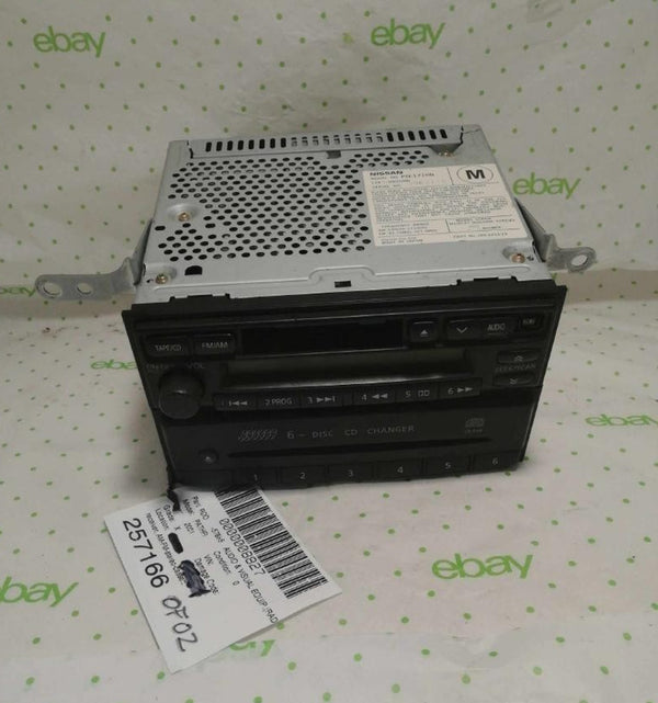 2001-2004 Nissan Pathfinder Audio Equipment Radio Receiver Single Disc
