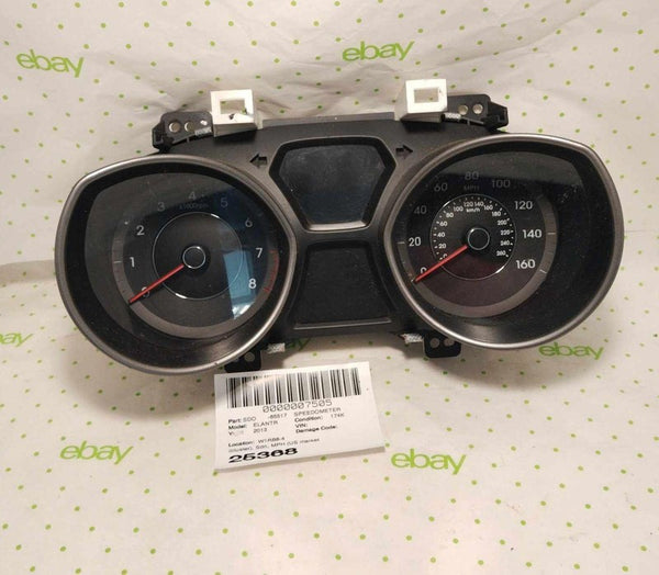 13 HYUNDAI ELANTRA Speedometer