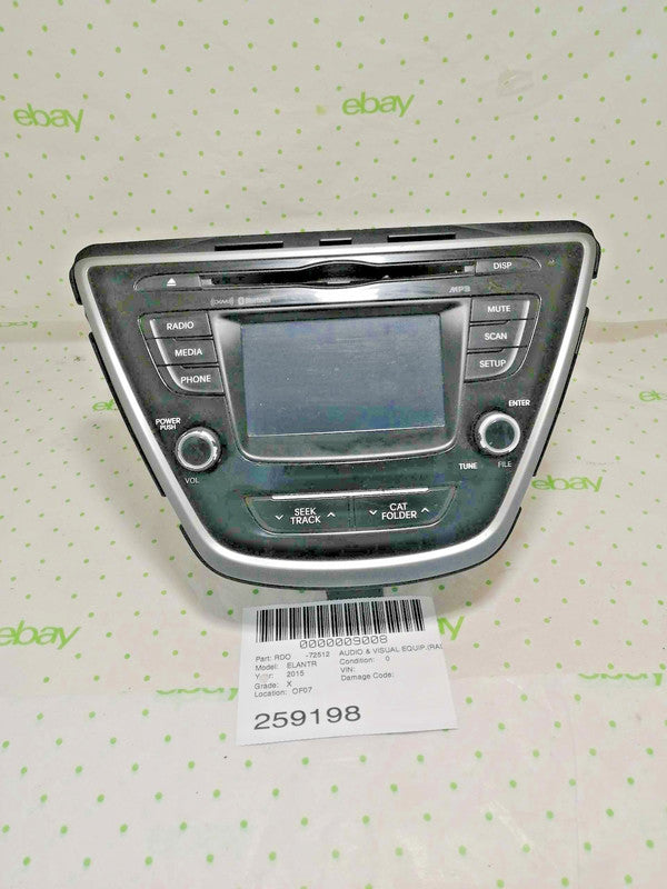 Audio & Visual Equip.(radio) HYUNDAI ELANTRA 14 15 16