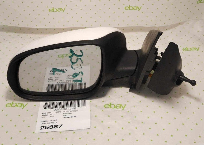 10 11 KIA RIO Door Mirror Left, WHITE