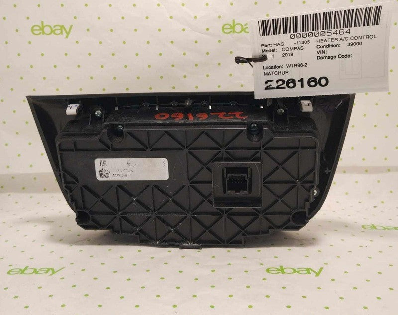 19 20 21 JEEP COMPASS Heater A/c Control