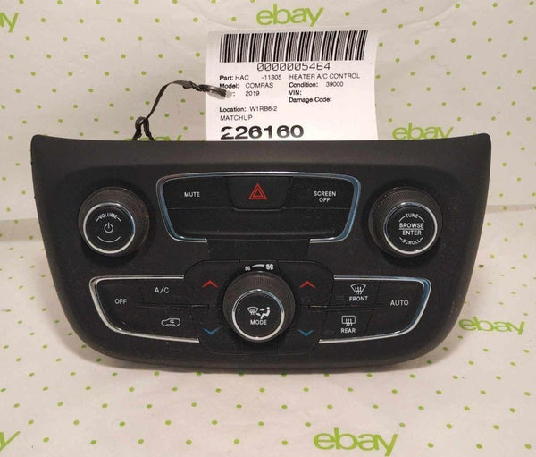 19 20 21 JEEP COMPASS Heater A/c Control
