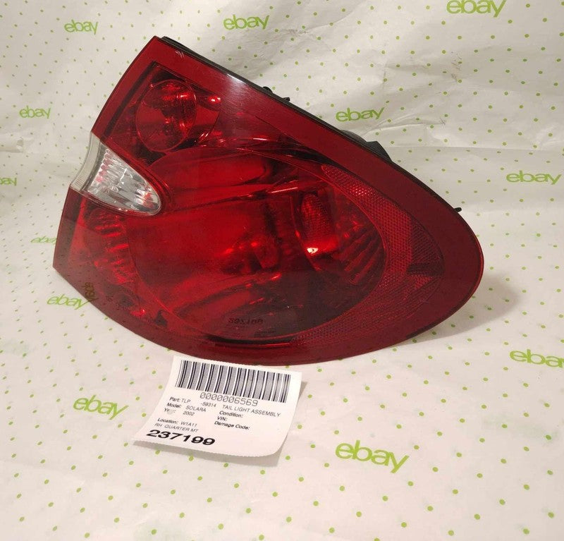 02 03 TOYOTA SOLARA Tail Light Assembly Right