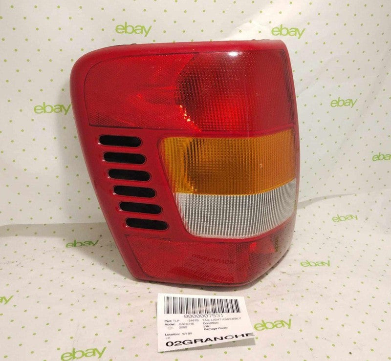 99 00 01 02 03 JEEP GRAND CHEROKEE Tail Light Assembly Left