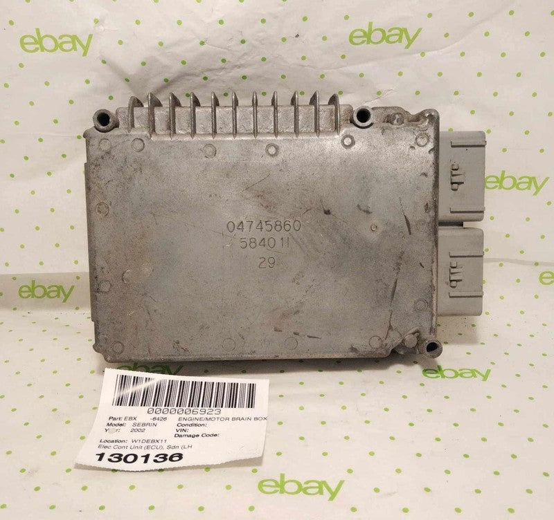02 CHRYSLER SEBRING Engine/motor Brain Box