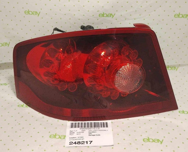 11 12 13 14 DODGE AVENGER Tail Light Assembly Left