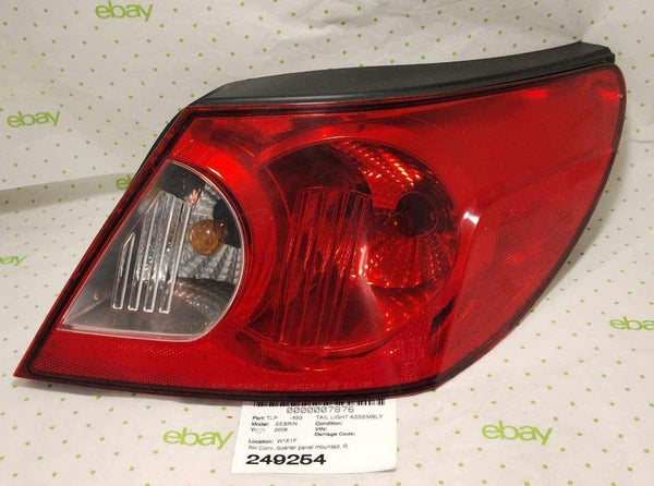 08 CHRYSLER SEBRING Tail Light Assembly Right