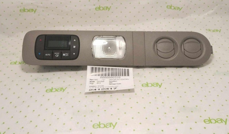 15 HONDA ODYSSEY Rear Temperature Climate Heater A/c Control