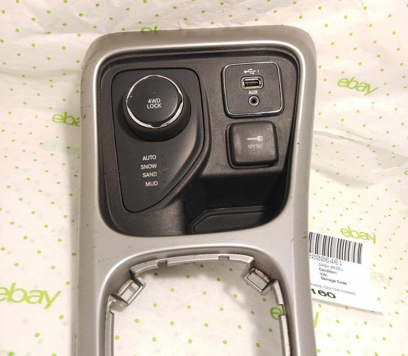 19 JEEP COMPASS Dash CENTER CONSOLE FLOOR GEAR SHIFT BEZEL