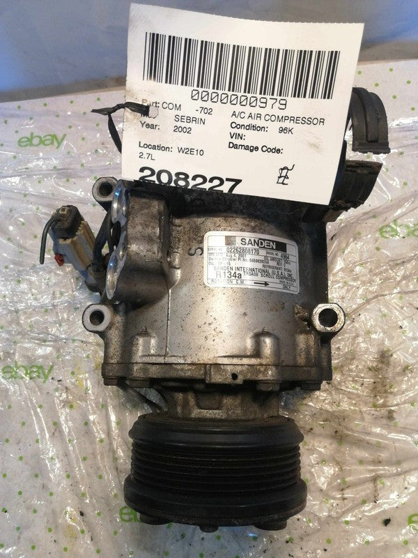 A/c Air Compressor CHRYSLER SEBRING 02 03 04