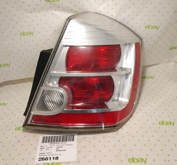 10 11 12 NISSAN SENTRA Tail Light Assembly Right