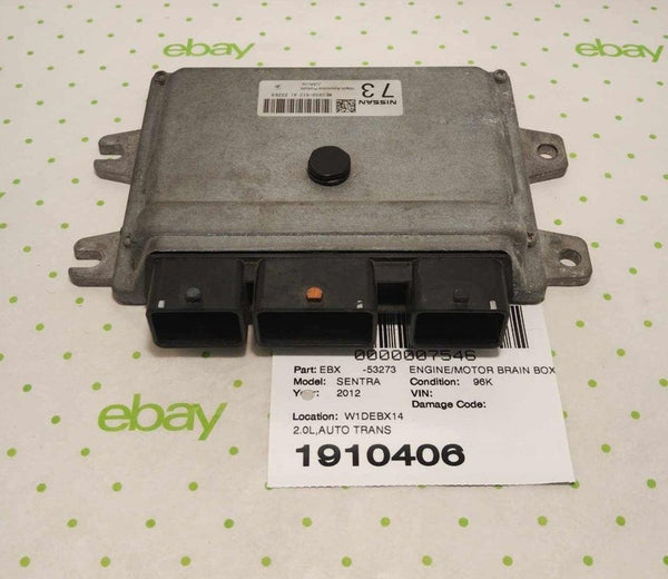 11 12 NISSAN SENTRA Engine/motor Brain Box