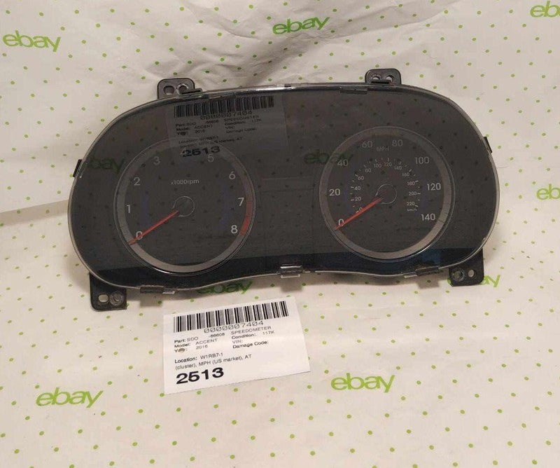 15 16 17 HYUNDAI ACCENT Speedometer