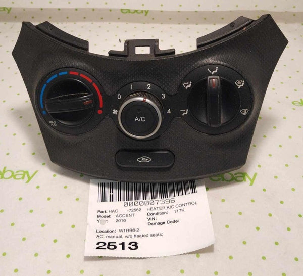 15 16 17 HYUNDAI ACCENT Heater A/c Control