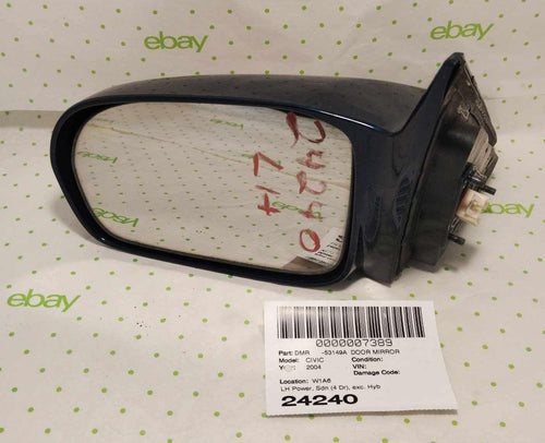 01 02 03 04 05 HONDA CIVIC Door Mirror Left Power Sdn (4 Dr) exc. Hybr