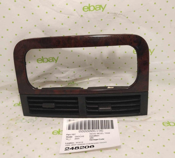 04 JEEP GRAND CHEROKEE Radio Bezel Trim