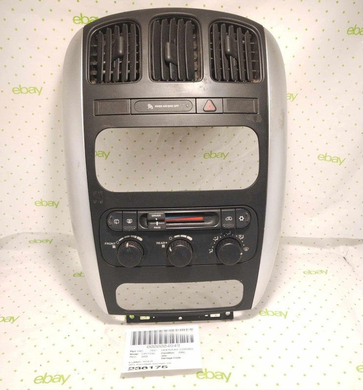 04 05 06 07 CHRYSLER TOWN CNTRY Heater A/c Control