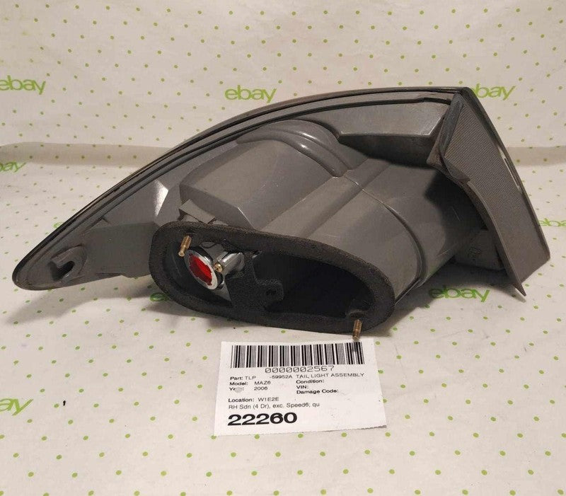 06 07 08 MAZDA 6 Tail Light Assembly Right
