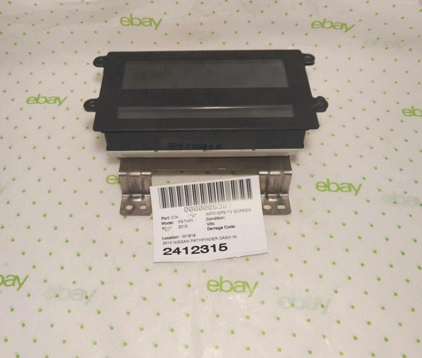 15 NISSAN PATHFINDER Info-gps-tv Screen