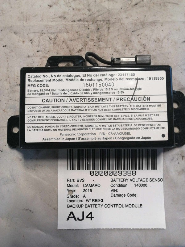 Communication Interface Module Battery CHEVY CAMARO 15