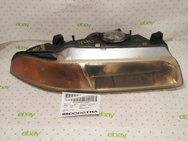 95 96 97 98 99 00 DODGE STRATUS Headlamp Assembly Right passenger side