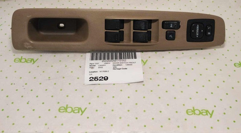 02 03 04 05 TOYOTA CAMRY MASTER Door Switch Front DRIVER SIDE
