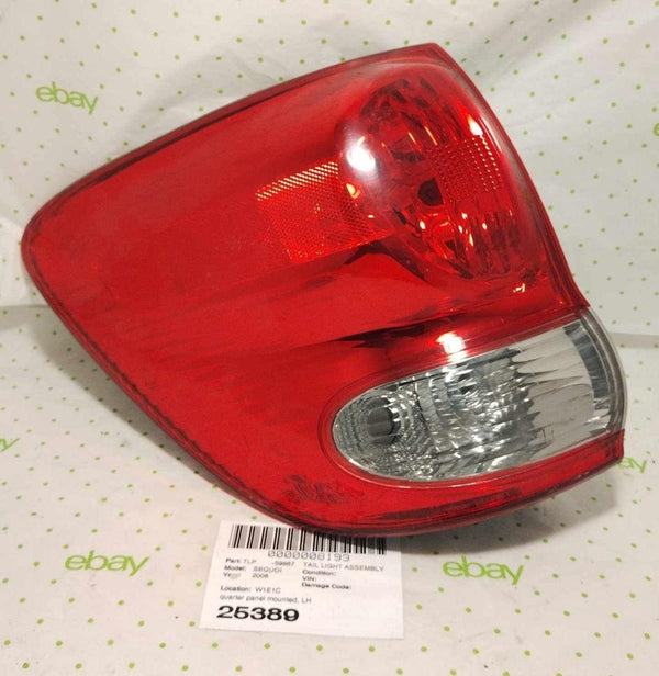2005-2007 Toyota Sequoia Left Driver Quarter Panel Mounted Tail Light 