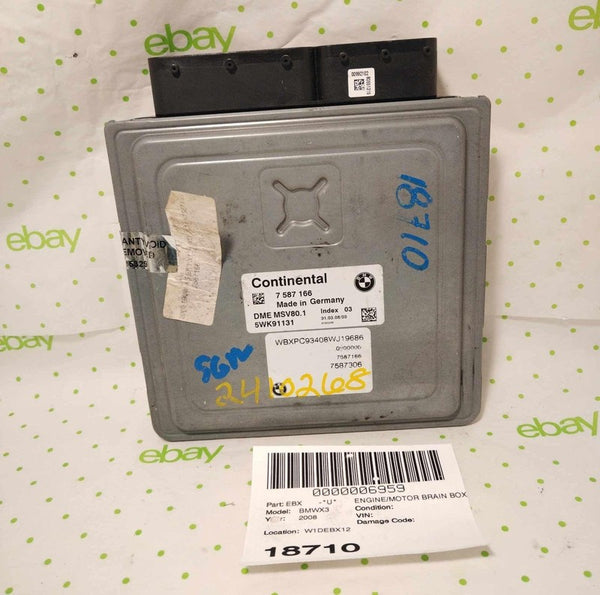08 BMW X3 Engine/motor Brain Box