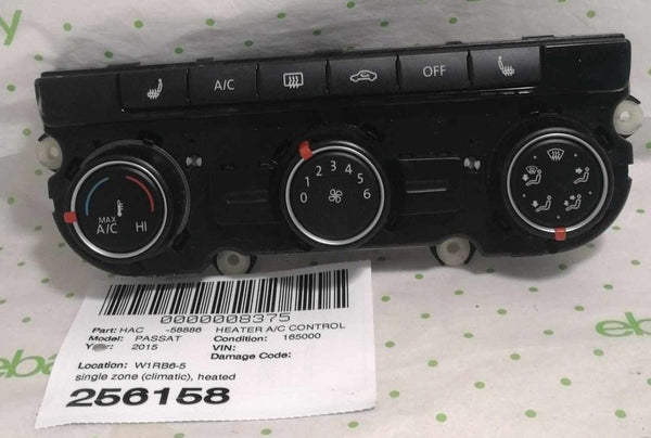 13 14 15 VW PASSAT Heater A/c Control single zone (climatic) heated se