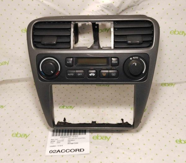 01 02 HONDA ACCORD Heater A/c Control Climate Control Digital Radio Be