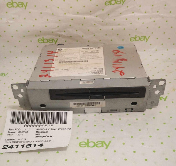 13 BMW X3 RADIO STEREO CD DVD NAVIGATION RECEIVER