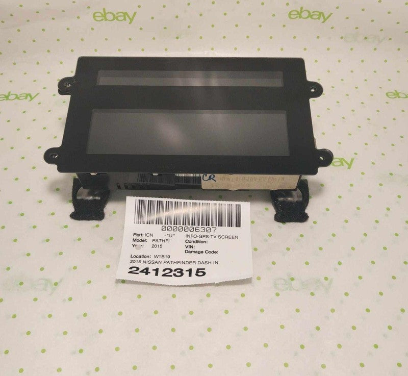 15 NISSAN PATHFINDER Info-gps-tv Screen
