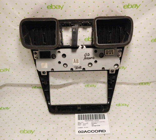 01 02 HONDA ACCORD Heater A/c Control Climate Control Digital Radio Be