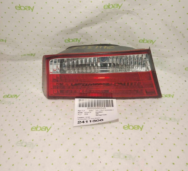 08 HYUNDAI SONATA Tail Light Assembly lid mounted Left