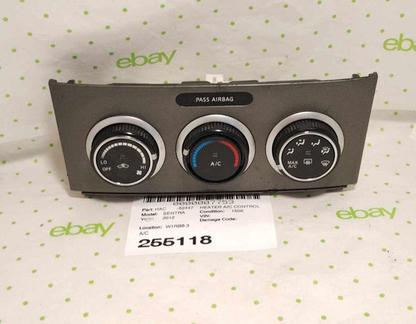 10 11 12 NISSAN SENTRA Heater A/c Control