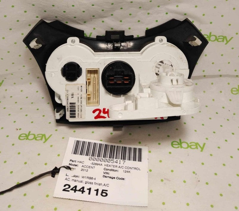 12 13 14 HYUNDAI ACCENT Heater A/c Control