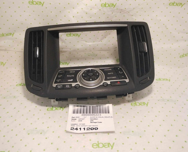 08 INFINITI G37 Audio & Visual Equip.(radio)