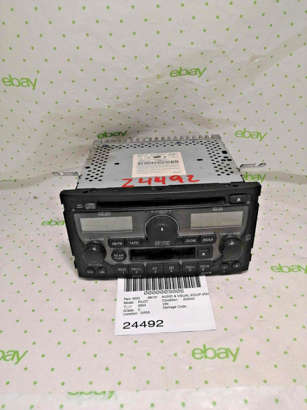 Audio & Visual Equip.(radio) HONDA PILOT 03 04 05