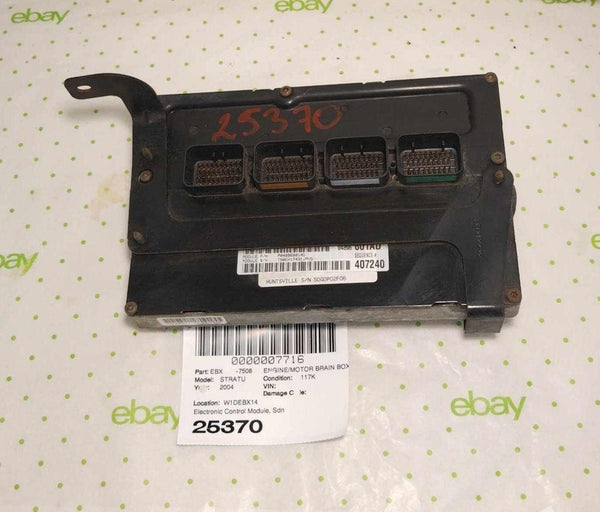 04 DODGE STRATUS Engine/motor Brain Box