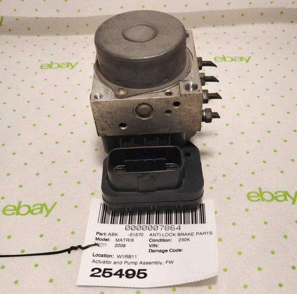 09 TOYOTA MATRIX Anti-lock Brake Parts