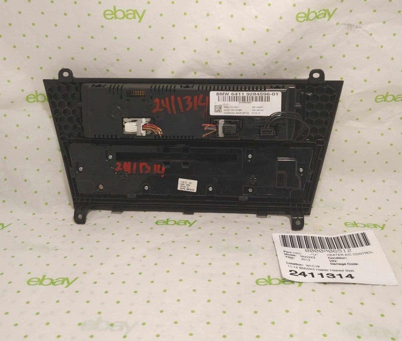 13 BMW X3 Heater Heated Seats A/c Radio Control CD PLAYER