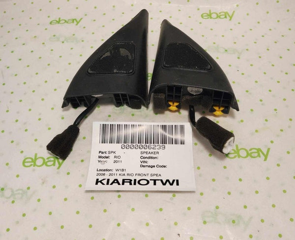 11 KIA RIO Speaker FRONT SPEAKERS TWEETER LEFT AND RIGHT