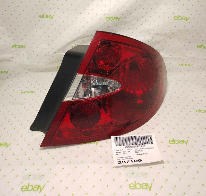 02 03 TOYOTA SOLARA Tail Light Assembly Right